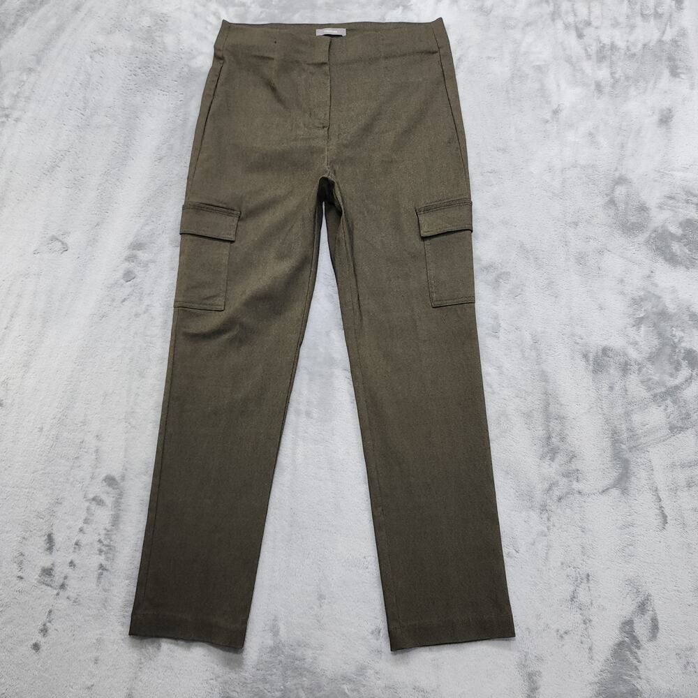 Maurices‎ Pants Womens M Green Bengaline High Rise Cargo Slim Straight Preppy